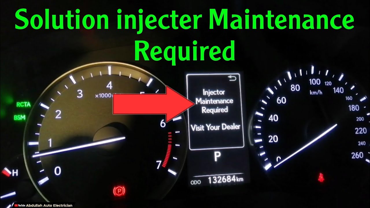 Solution || How to Reset injecter Maintenance Required || Lexus All model