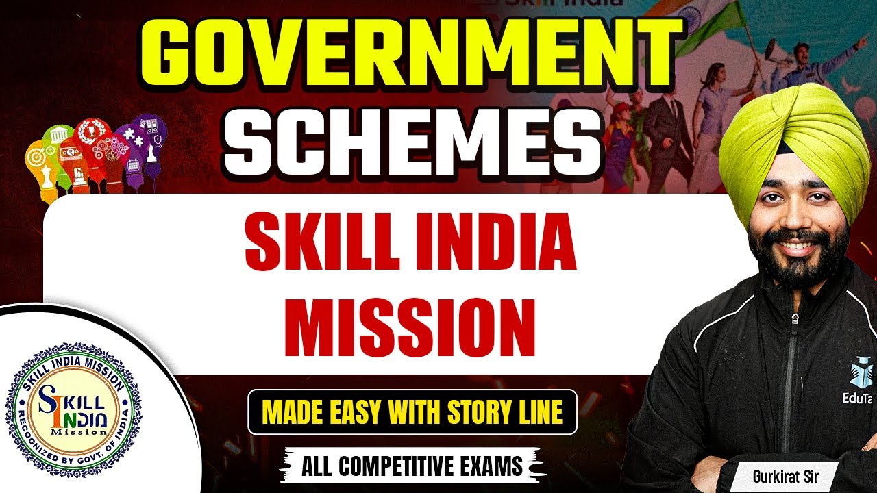 Skill India Mission | Government Schemes for Competitive Exams 2025 |Banking Exams Important Schemes