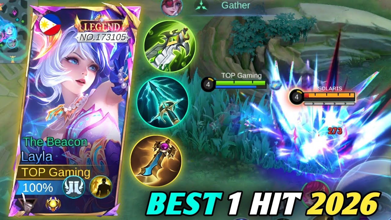 NEW LAYLA BEST BUILD AND EMBLEM 2026!! (easy win!) - Mobile Legends