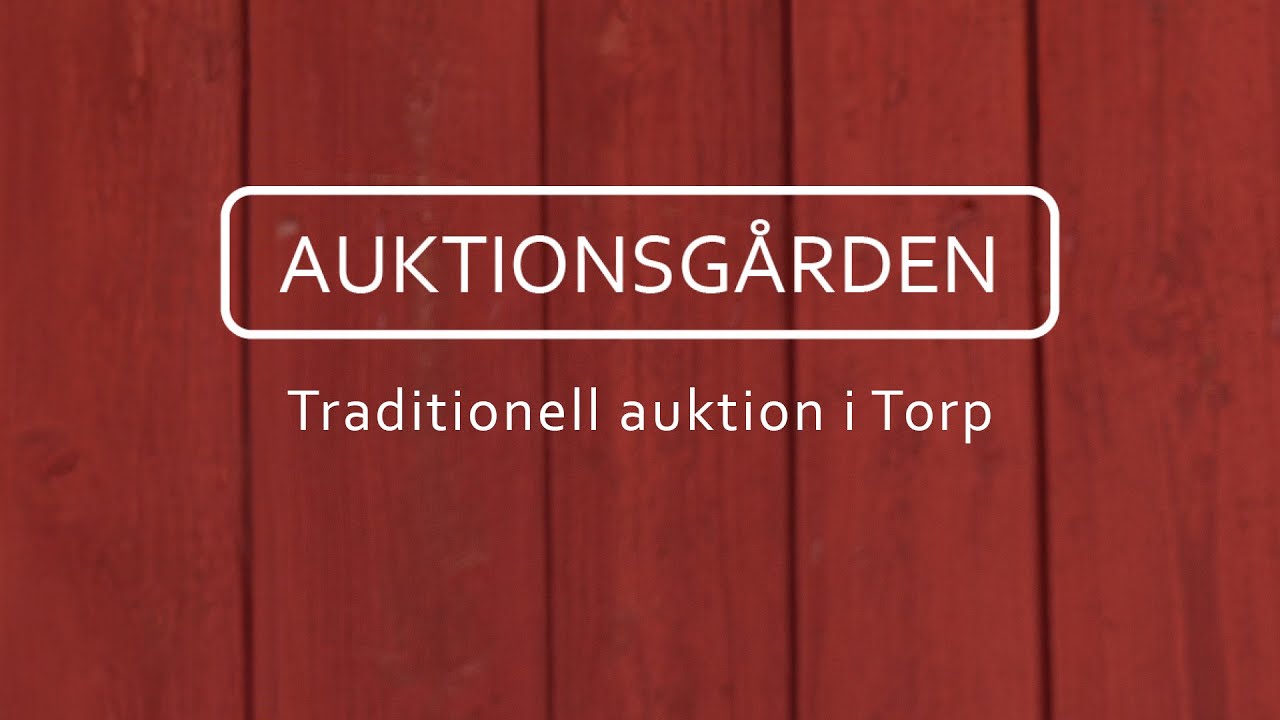 Traditionell auktion i Torp - sommarens andra auktion