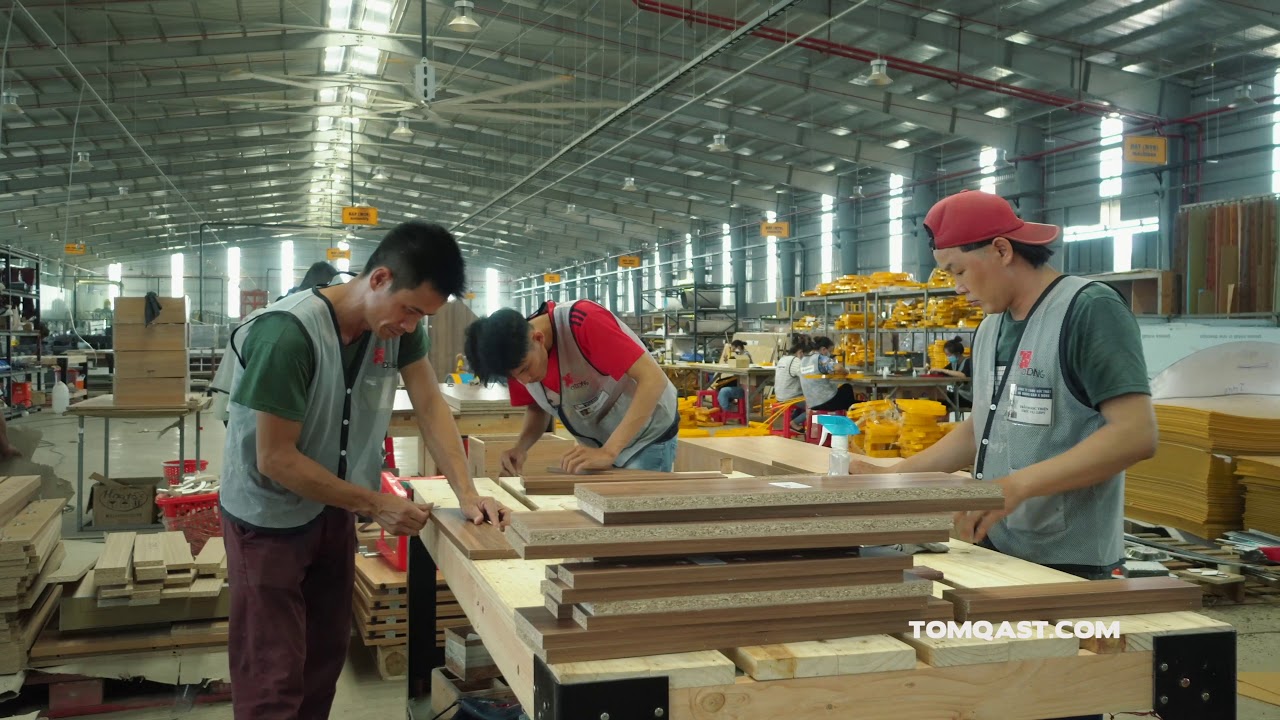 Video thực tế xưởng sản xuất nội thất Á Đông @ Đồng Nai