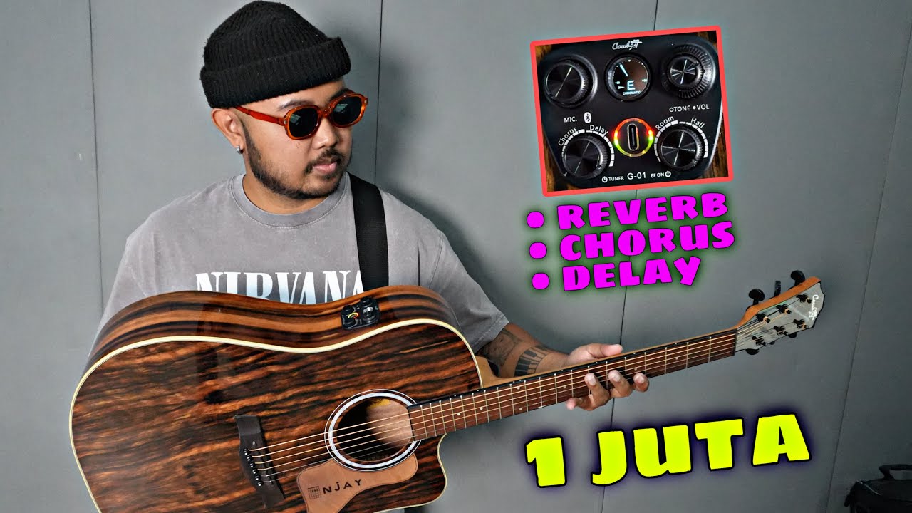 Nyoba Beli Gitar Akustik Transkustik Murah Cuma 1 Jutaan! Review Cowboy AEG 235NS Transkustik