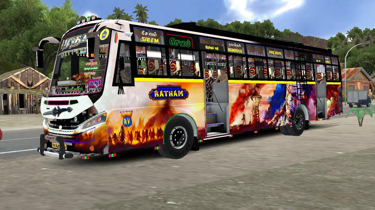 ரதம் பிரைவேட் பஸ் சேலம் டு ஆத்தூர்  | #bussimulatorindonesia #bussid 