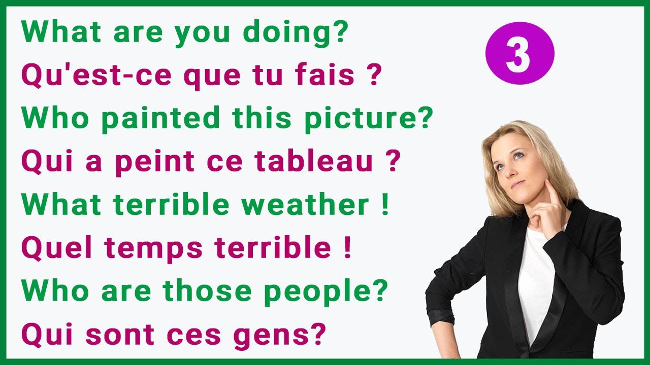 40 Questions très utiles en Anglais #3