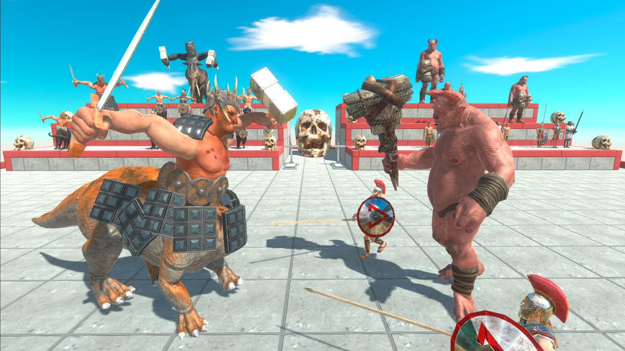 King KENTAUR vs OGRE LORD Army on Tournament in Animal Revolt Battle Simulator