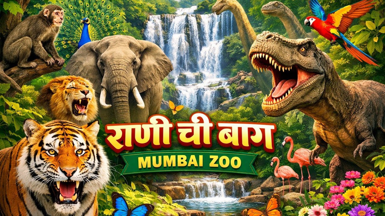 राणी ची बाग 🐅|Veermata Jijabai Bhosle Udyan Full Tour 2026 | Byculla Mumbai zoo #mumbaizoo  