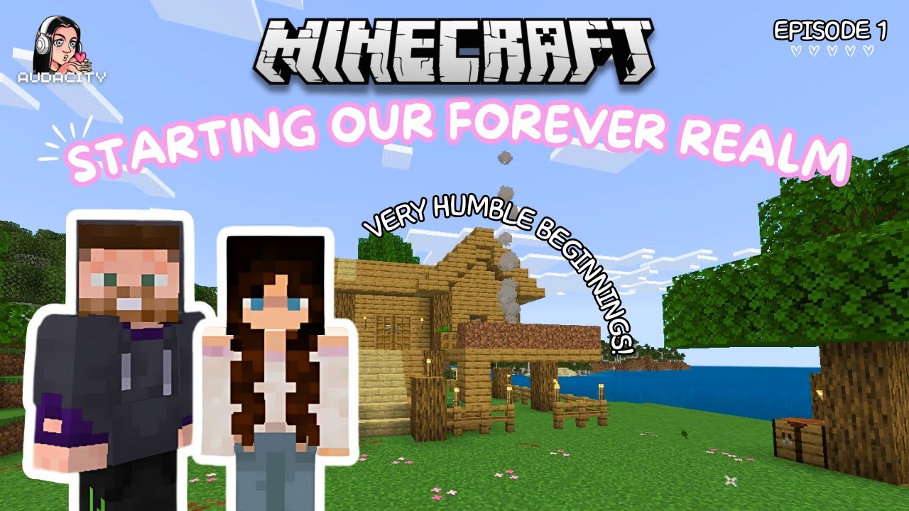 We Started Our Own COUPLES REALM in Minecraft! 🌌 Pt 1
