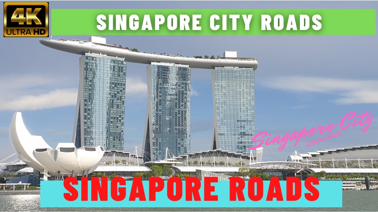 Driving in Singapore City Roads 4K