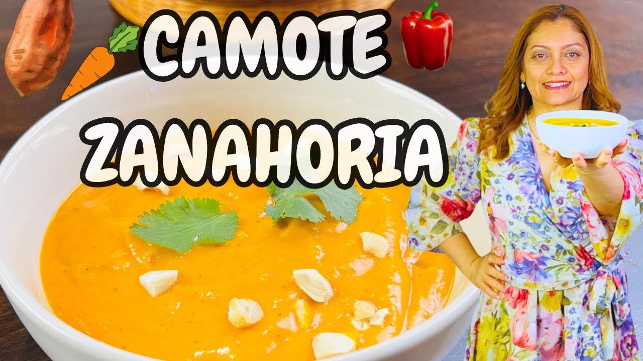 Cómo cocinar la mejor crema sopa de camote y zanahoria