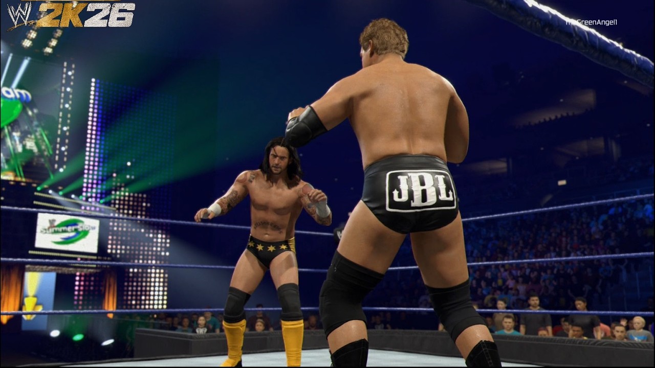 WWE 2K26 - CM Punk Showcase Mode Part 1 -  CM Punk vs. John Bradshaw Layfield