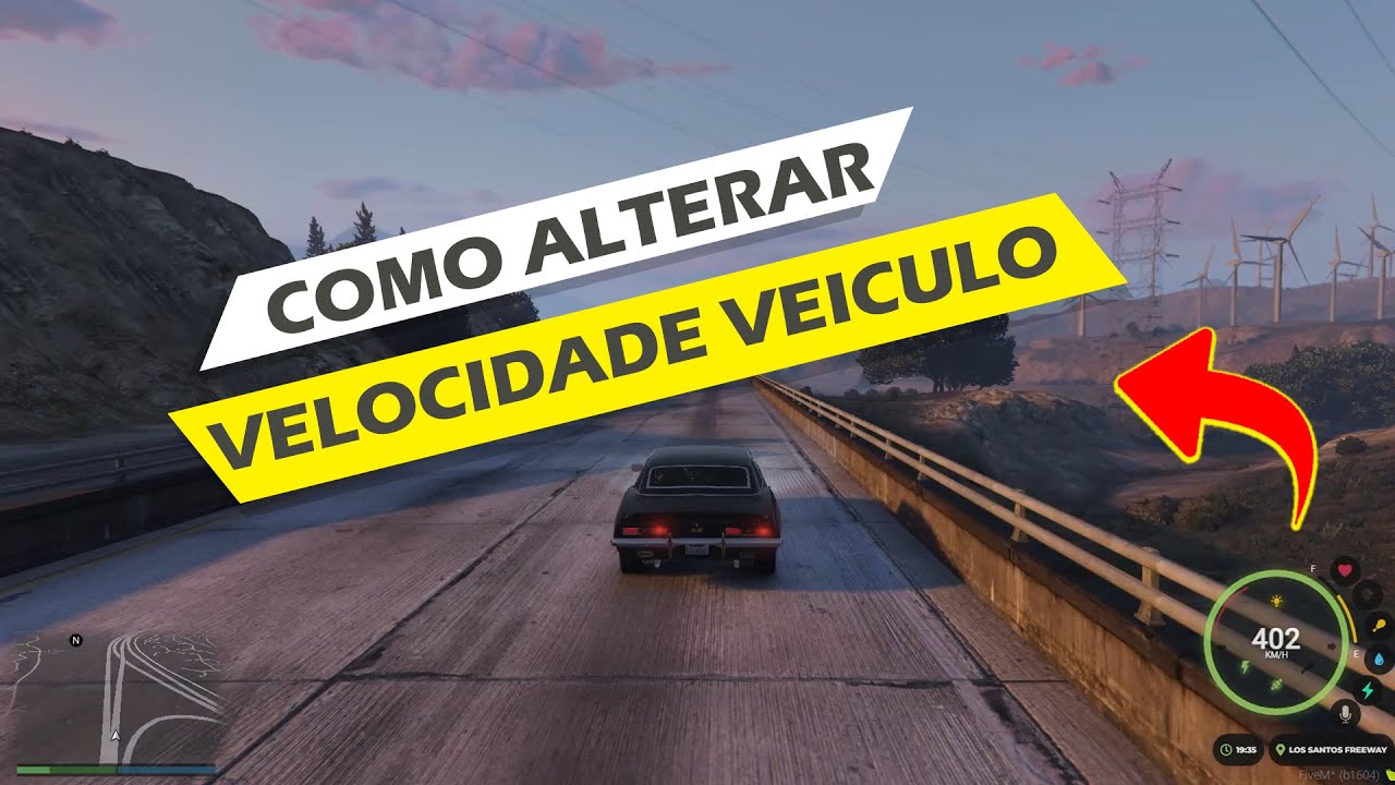 como alterar velocidade veiculo