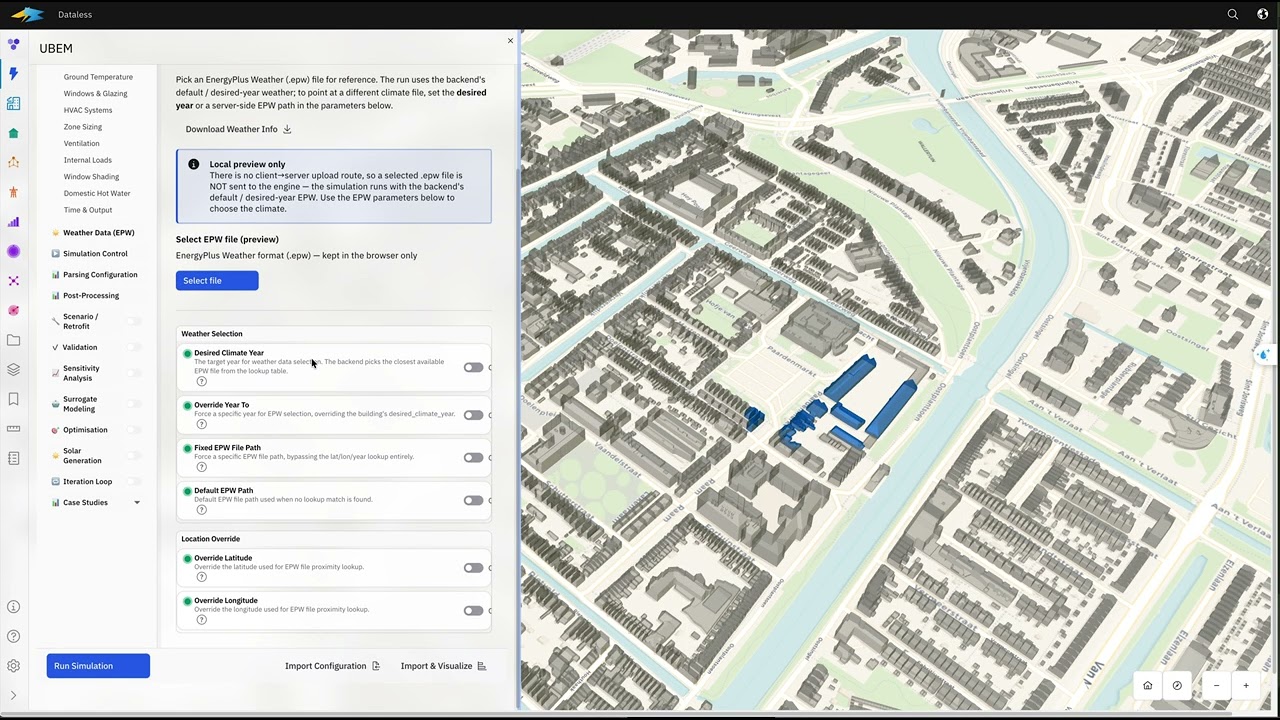 Urban Building Energy Modeling (UBEM) | Full Workflow Overview