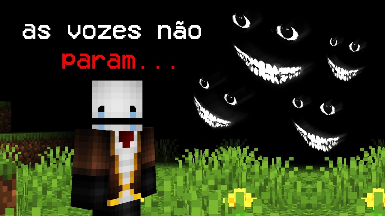 eu coloquei esquizofrenia e paranoia no minecraft...