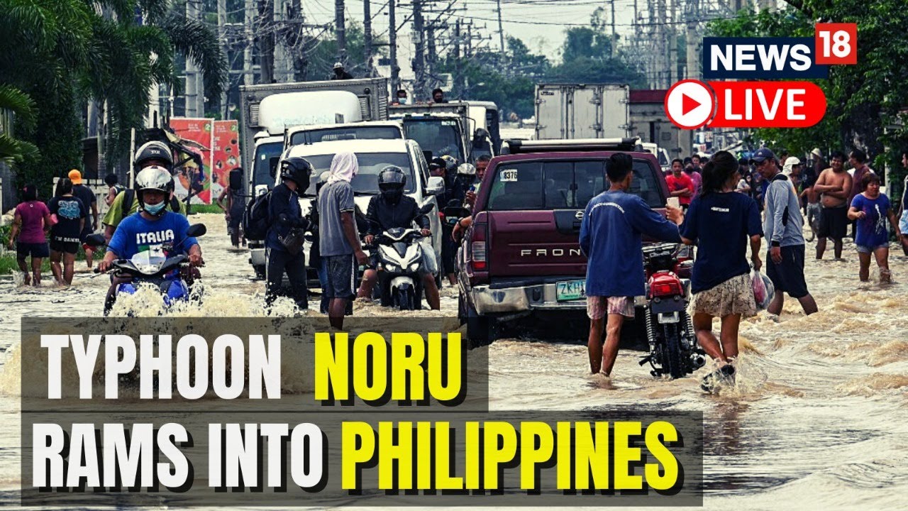 Philippines Typhoon Today News | Typhoon Noru Rips Into Philippines |Typhoon Noru |English News LIVE