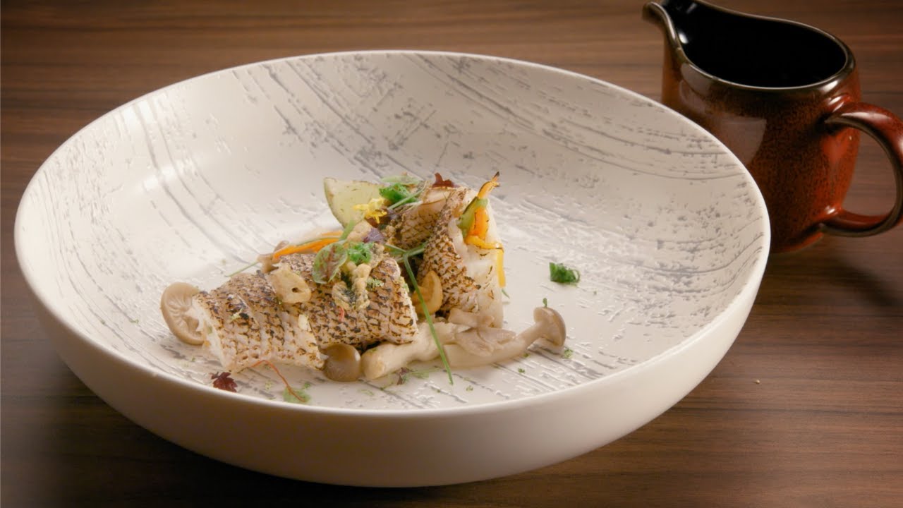Poached Fish Roll in Kombu Butter & Dashi Consomm&eacute; - tonightjiaksimi