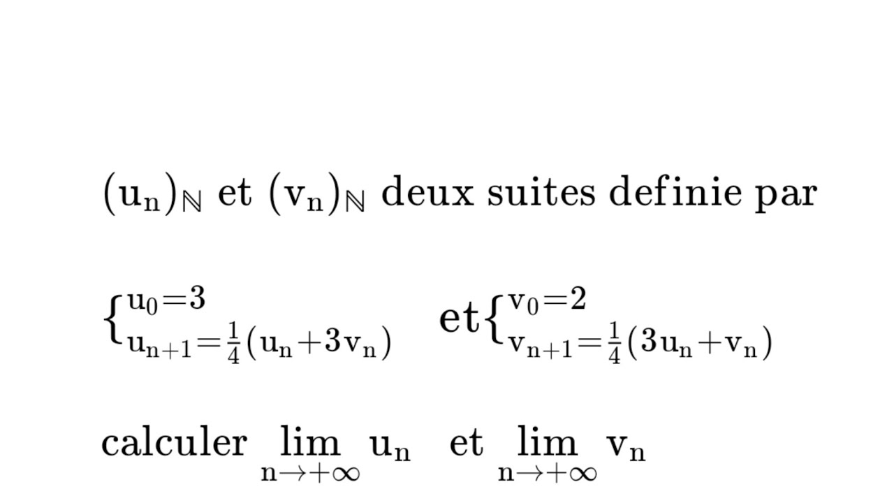 Suites numériques 