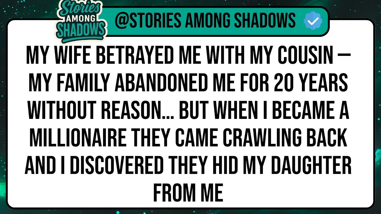 My Wife Betrayed Me With My Cousin — My Family Abandoned Me For 20 Years Without Reason. But When ..