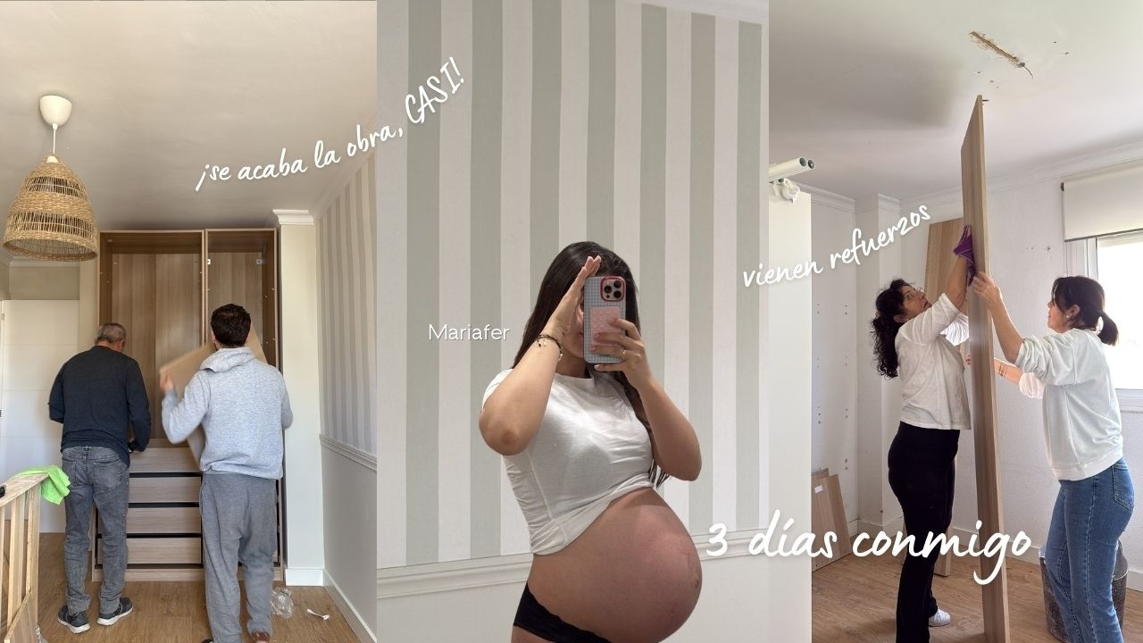 VLOG 🚧 Semana 34 🤰🏻vienen refuerzos a ayudarnos a montar muebles y.. ¡os enseño TODOS los avances!