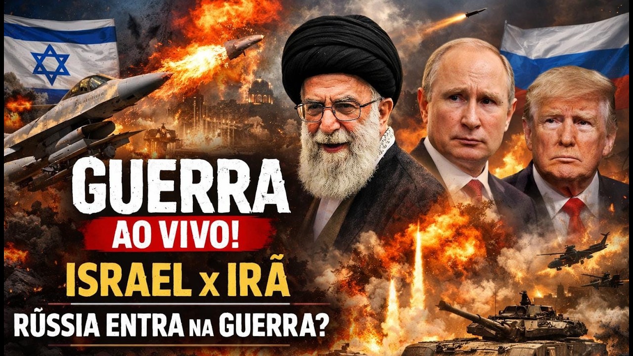 GUERRA AO VIVO AGORA (13/03) | ISRAEL x IRÃ | RÚSSIA PODE ENTRAR NO CONFLITO?