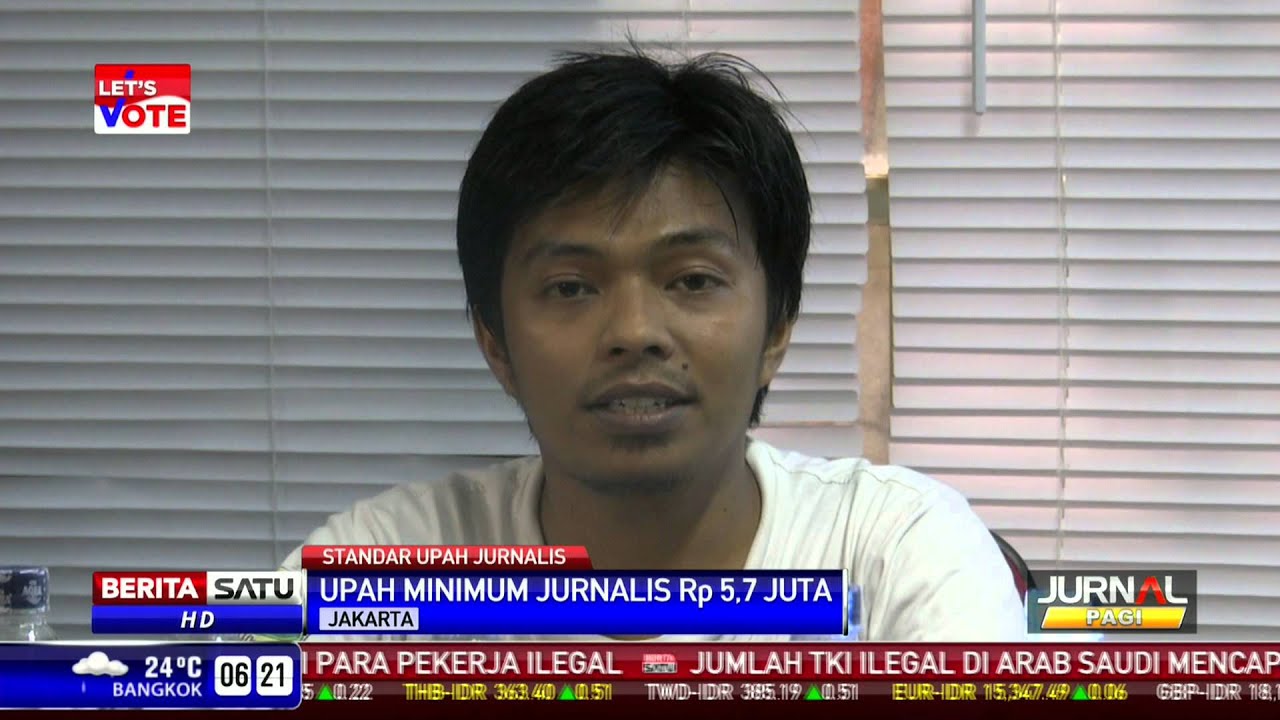 Survei AJI: Gaji Minimal Jurnalis Rp 5,7 Juta