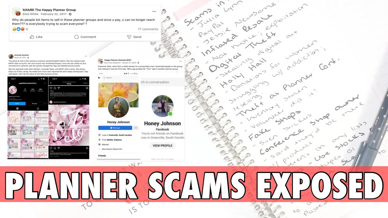 Planner Scams EXPOSED: Fake Shops, GoFundMe Drama & Stolen Stickers