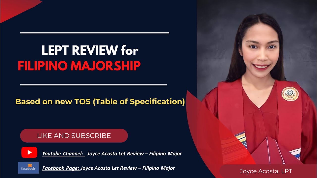 LET REVIEW FILIPINO MAJORSHIP PART 4 (BASED ON NEW TOS AND WITH RATIONALIZATION)