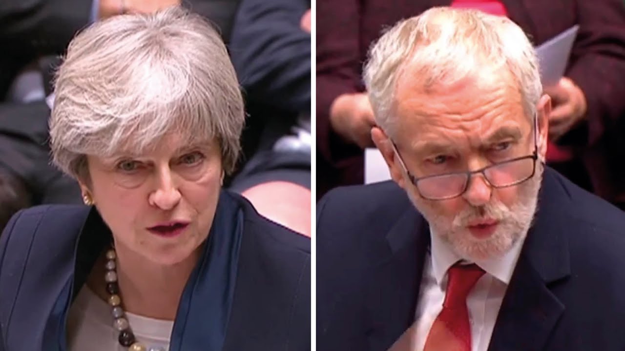 ‘An absolute disgrace’: Corbyn attacks May on housing at PMQs