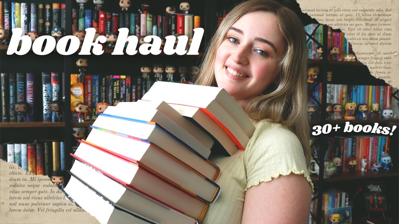 my birthday book haul ☀️ 30+ books!