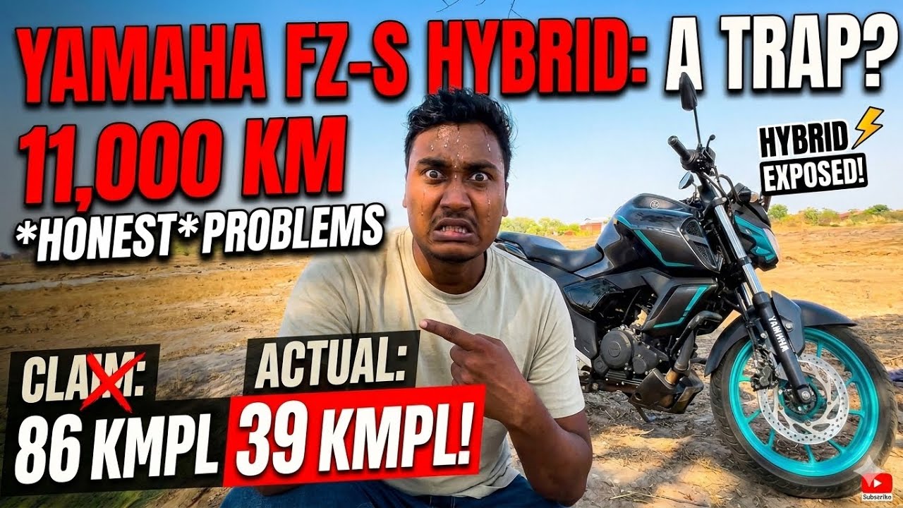 Yamaha FZ-S Hybrid: Biggest Mistake? ❌ 11,000 KM Honest Review! (The Hard Truth)