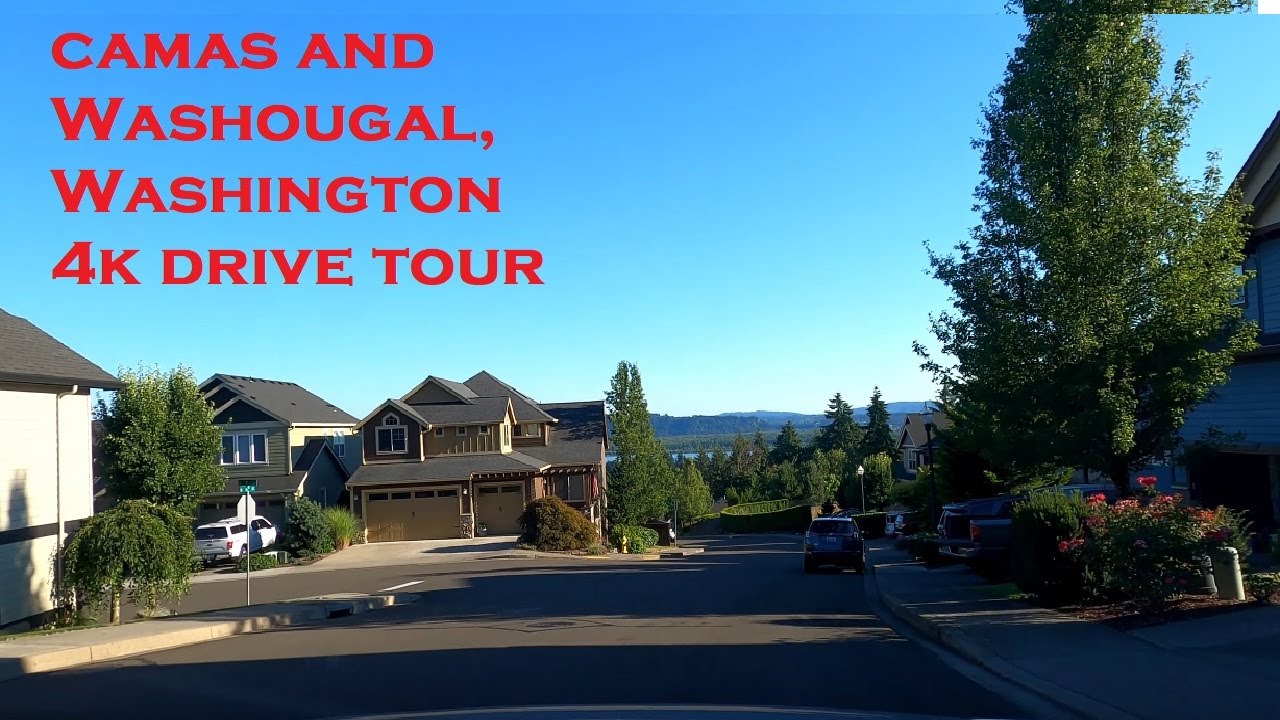 Camas and Washougal, Washington | 4k Driving tour