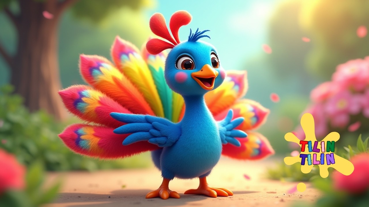 🎵🦚 Música Infantil para Crianças | Pavão Colorido 🌈 Canções Infantis