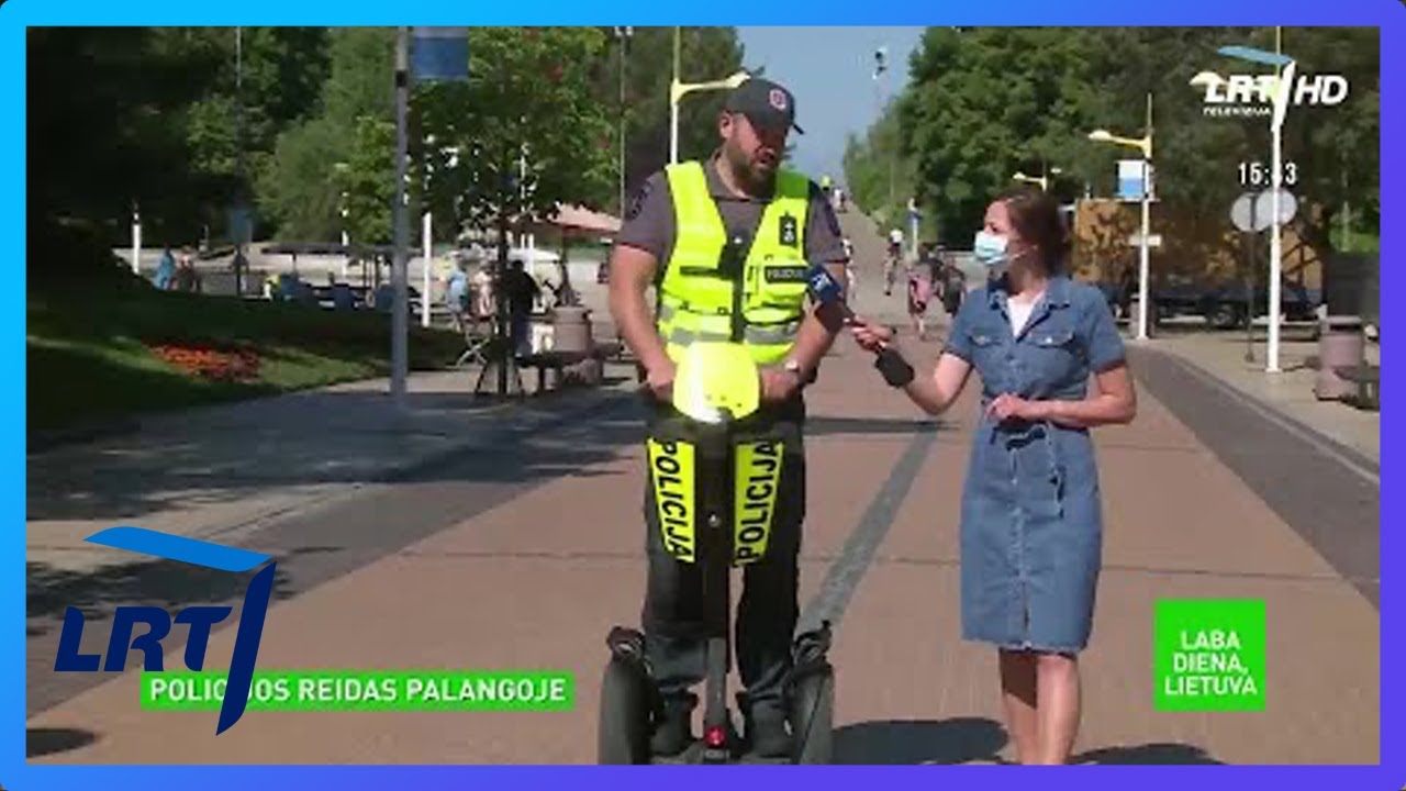 Policijos reidas Palangos Basanavičiaus gatvėje: gaudė ratuotus poilsiautojus