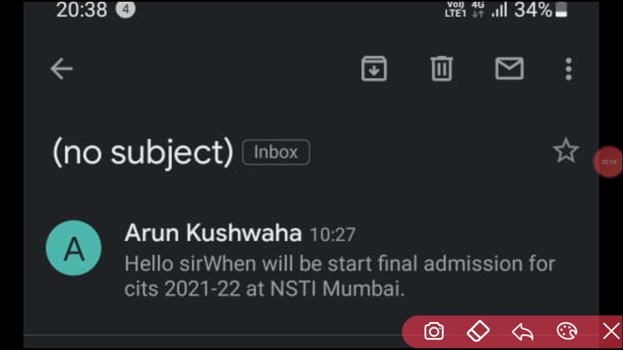 NSTI Mumbai Final Admission Date | Email Reply | NSTI Mumbai Final Admission | CTI Mumbai Admission