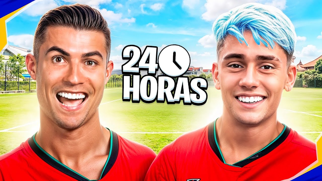 TREINANDO COMO O CRISTIANO RONALDO POR 24 HORAS!
