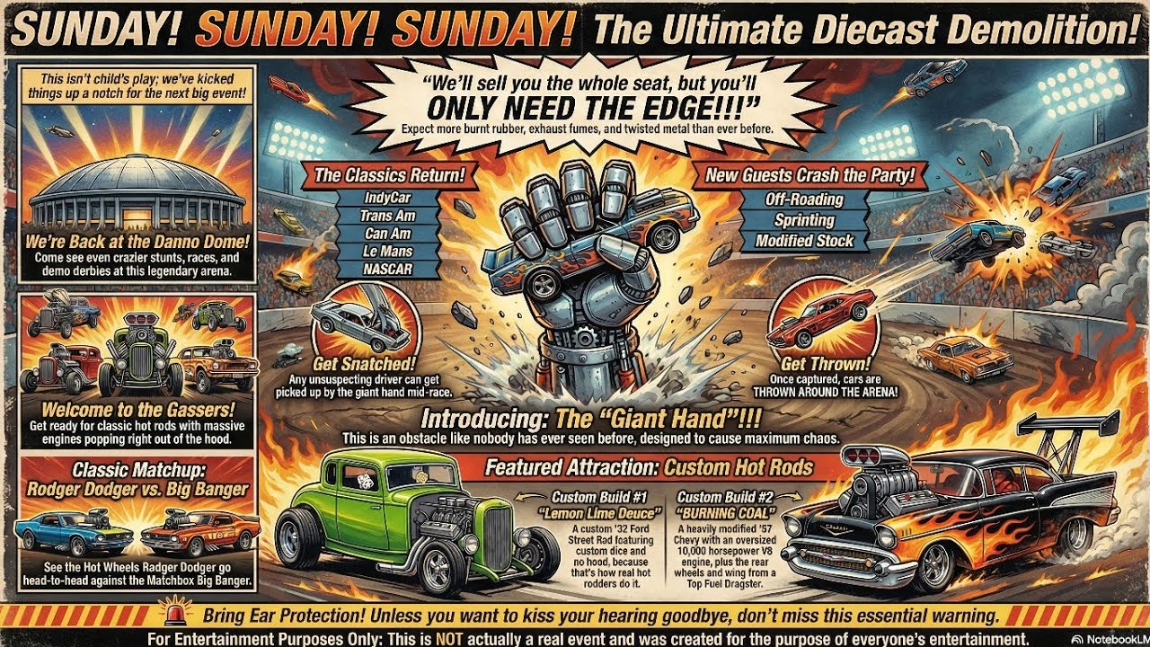 Sunday Sunday Sunday Diecast Racing Event 2 (custom-made ad)