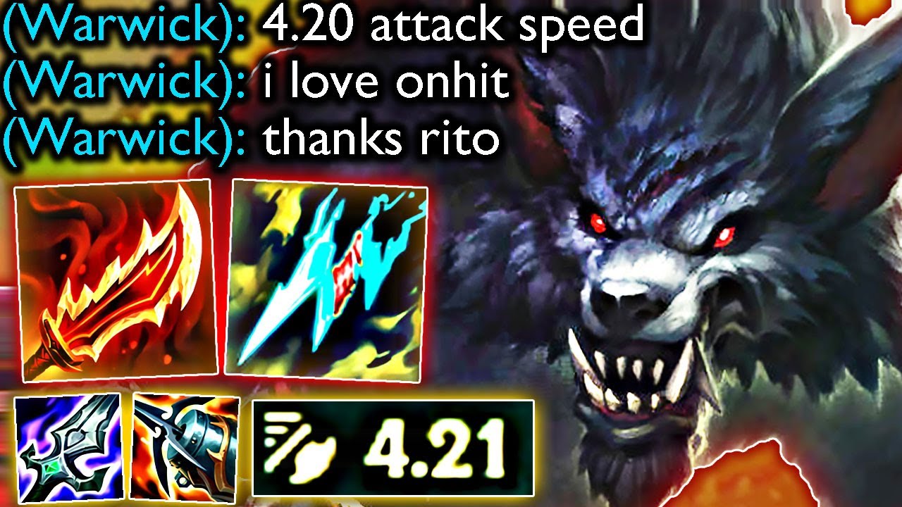 ON-HIT WARWICK IS BROKEN (SEASON 13.5 .. WTF RIOT)