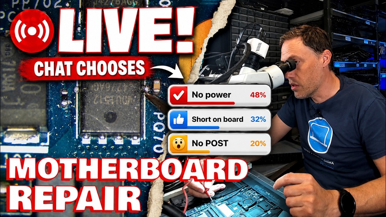 LIVE Motherboard Repair, But Chat Chooses The Repair!