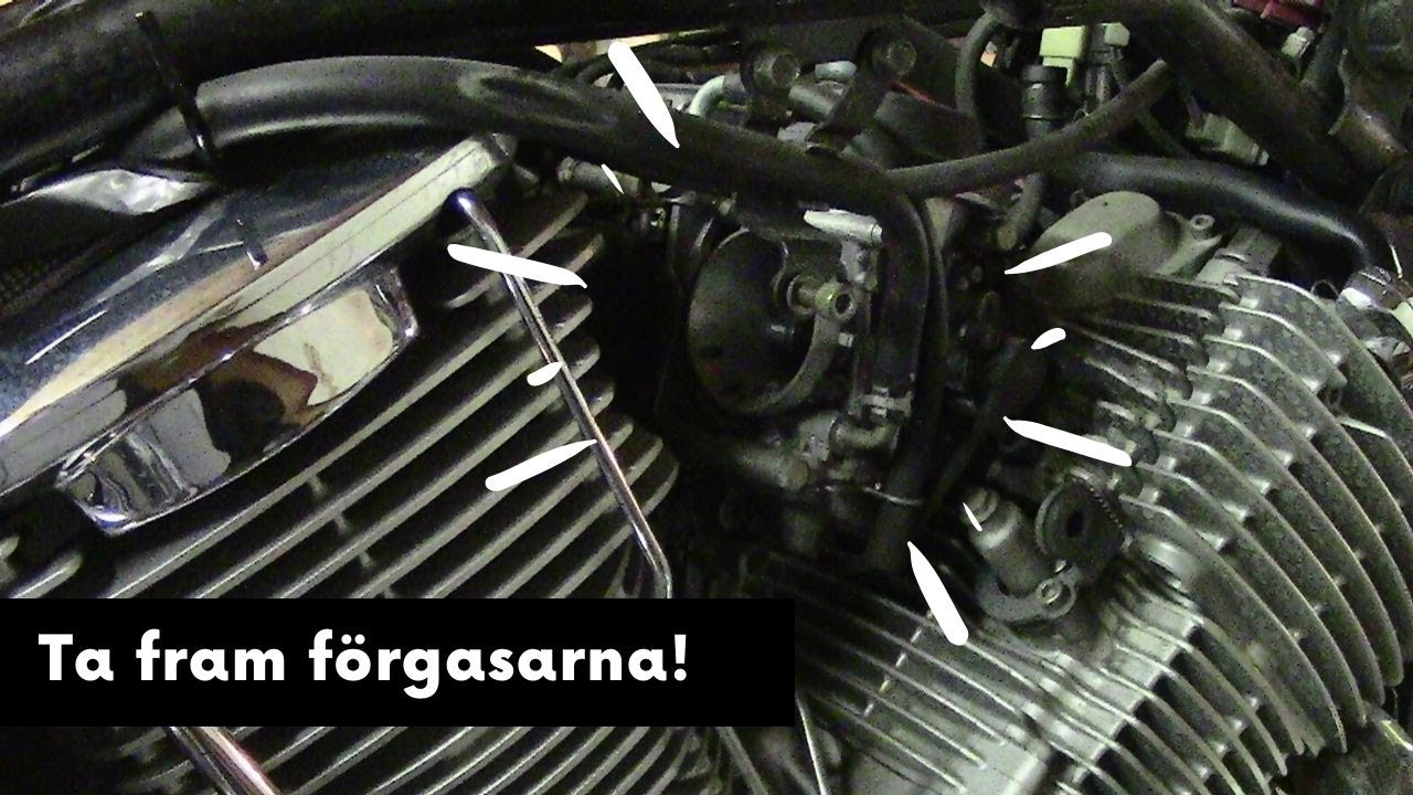 Yamaha 1100 Dragstar - Demontering tank och luftburkar. Fullservice Del 3