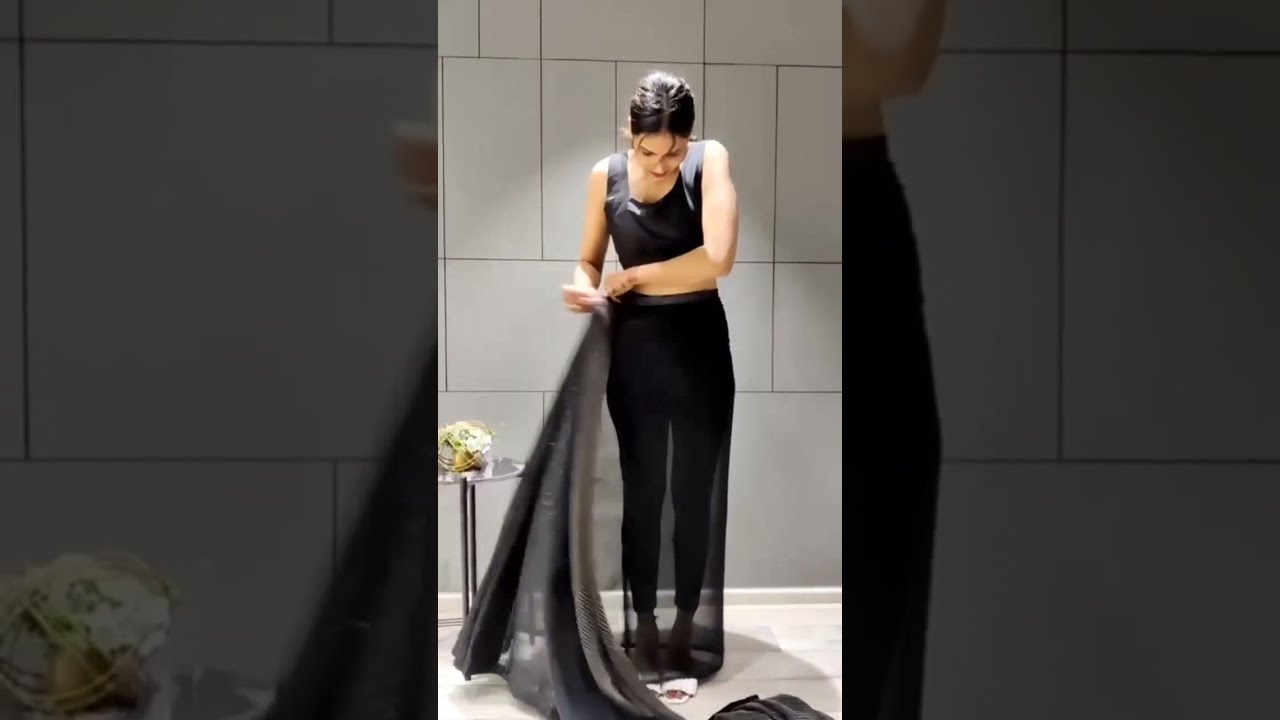 MELAKI BOLLYWOOD READY MADE PLEATED SAREE - Readymade saree tutorial