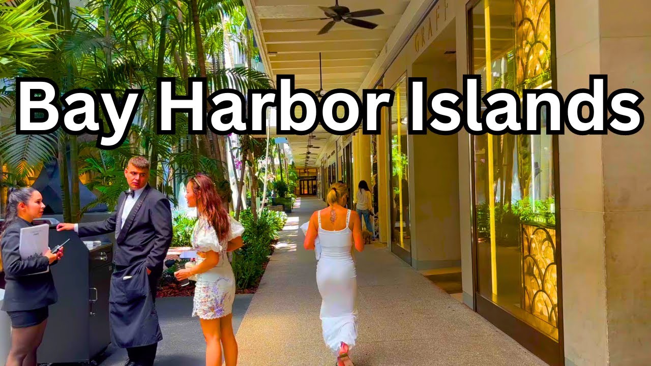4K | MIAMI TOUR - Bay Harbor Islands & Bal Harbour | 2024