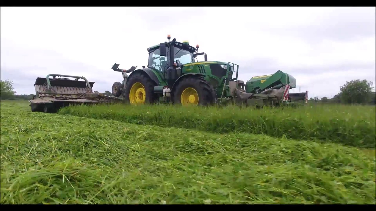 [ETA  LF Jaffr&eacute;] John Deere 6215 R et Groupe de Fauche 9 M&egrave;tres