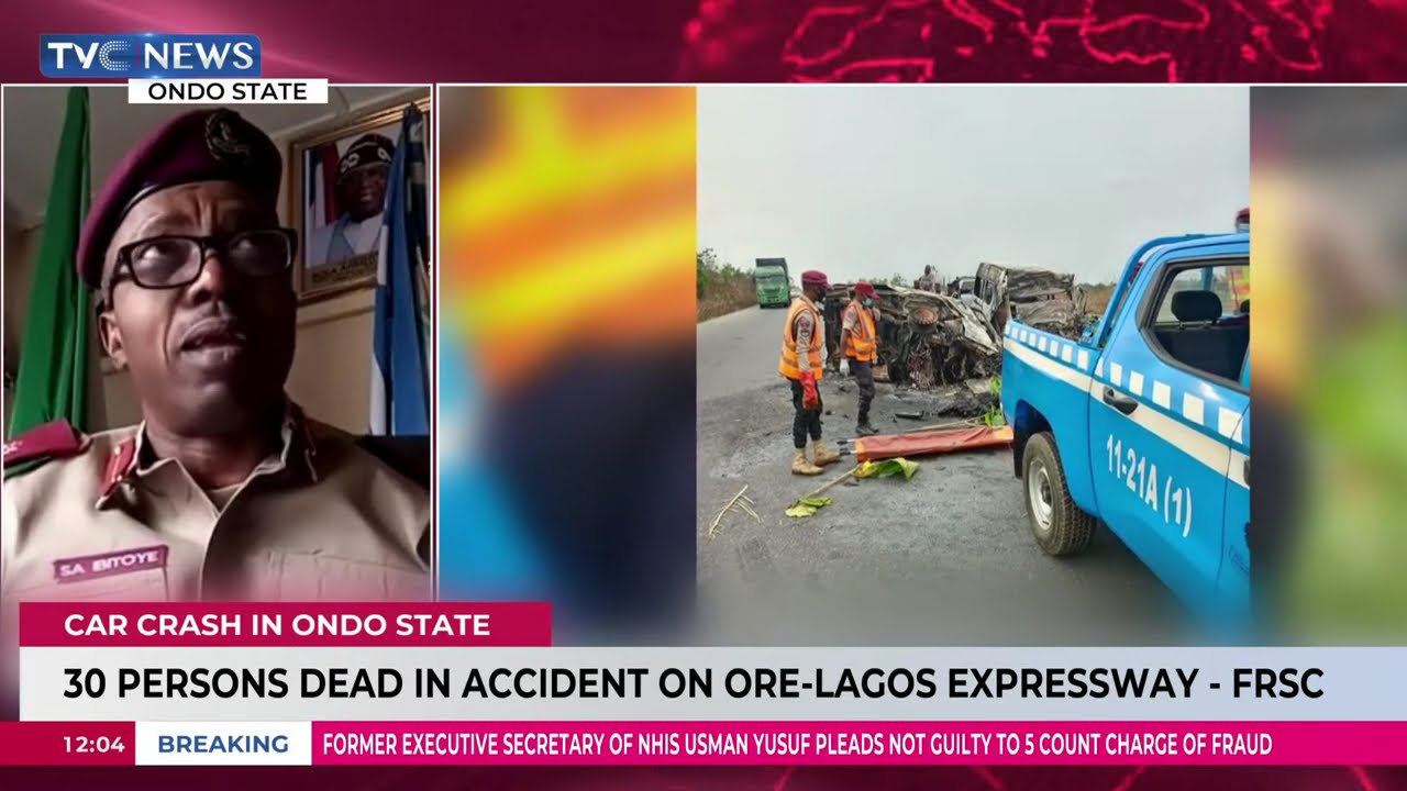 30 Persons Dead In Accident On Ore-Lagos Expressway - FRSC