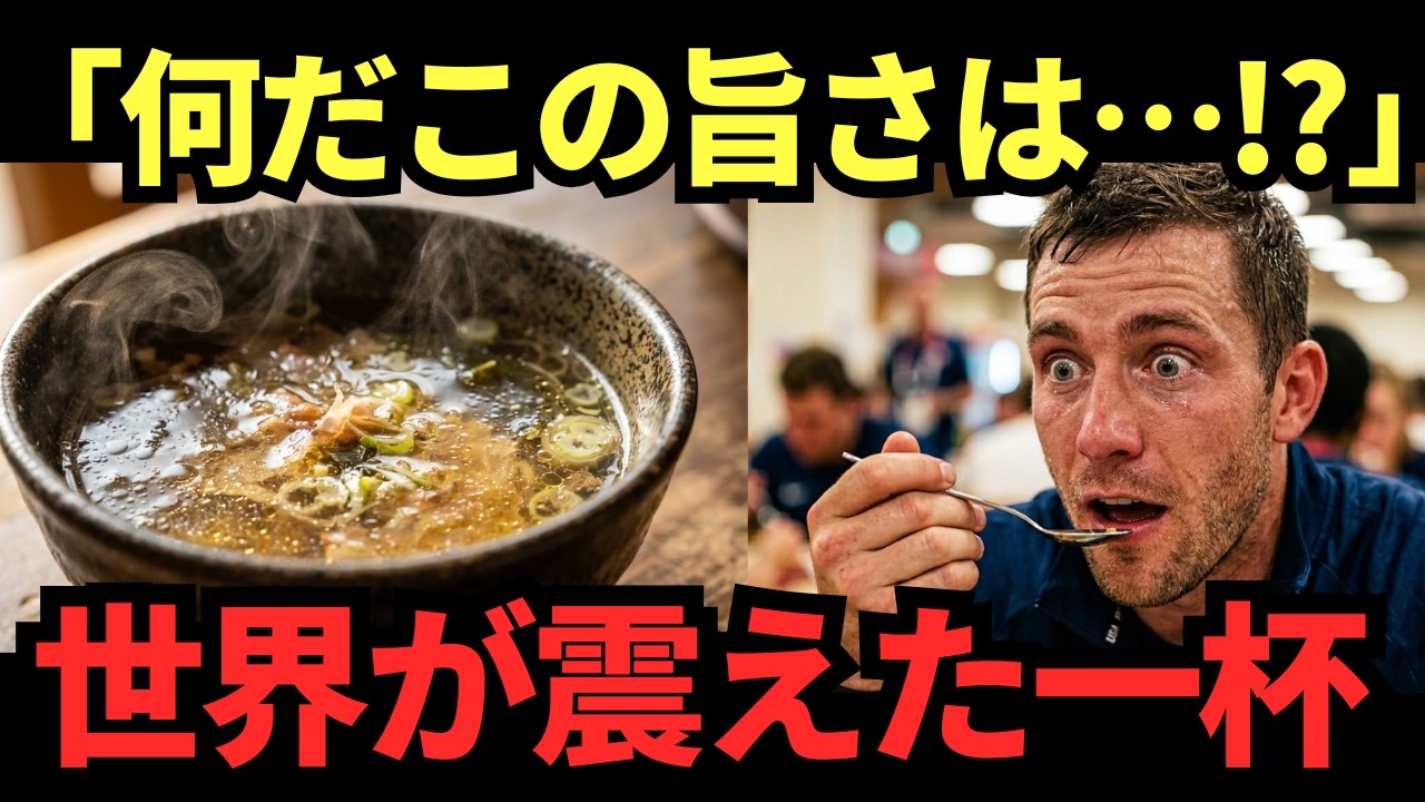 「ただのお湯だろ？」→一口飲んだ外国人選手が次々と涙した理由…79か国が殺到した日本の