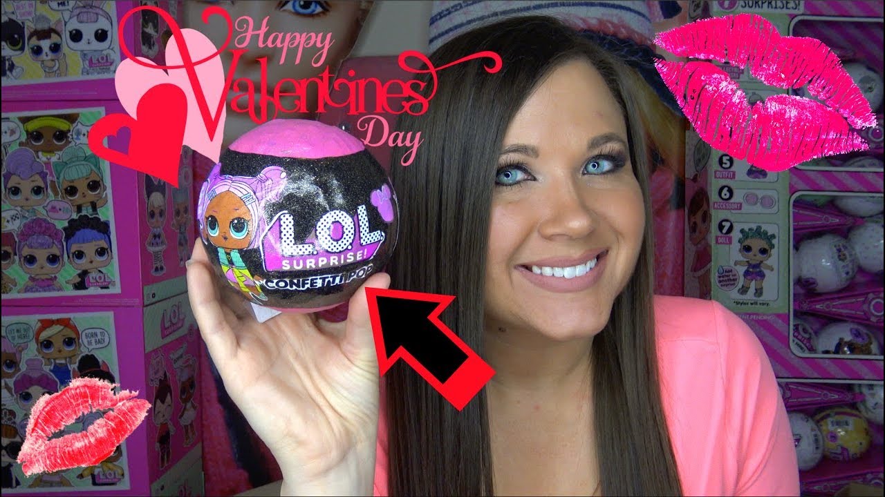Valentines LOL Surprise Dolls Custom Confetti pop Series 3 wave 2 Big Sisters