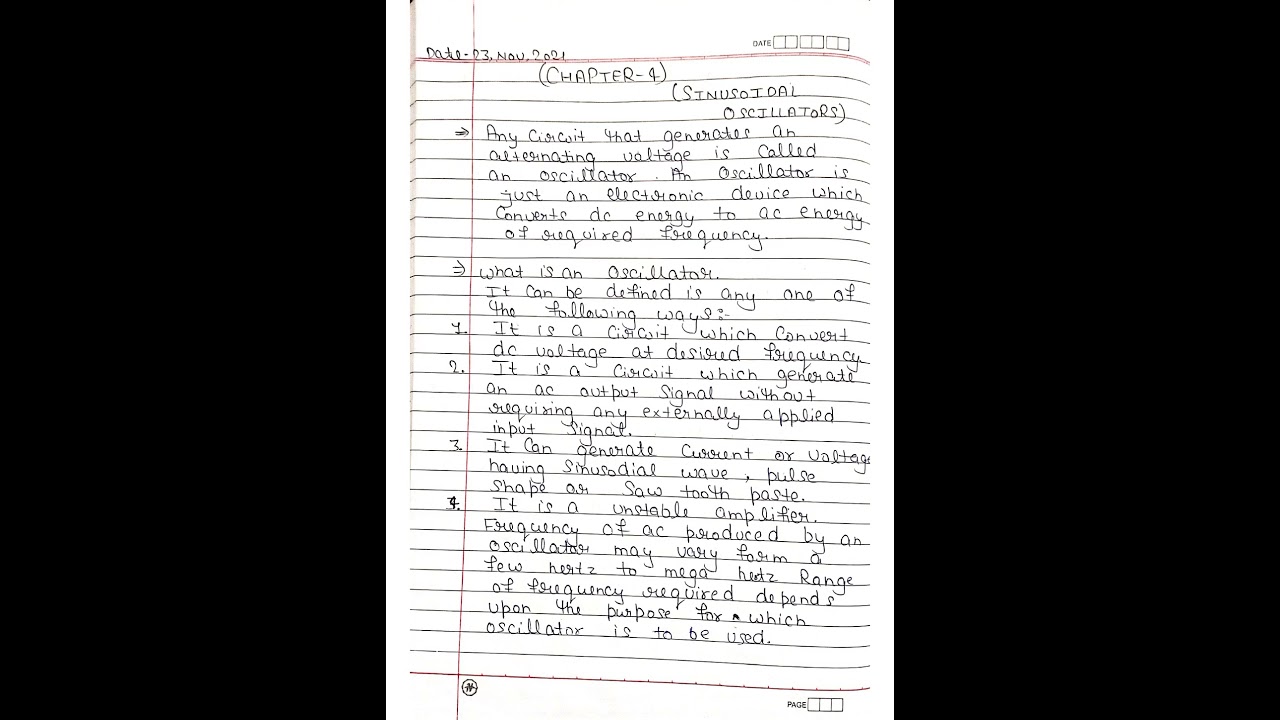 Electronic II Chapter 4 Sinusoidal Oscillators @GULVENDER SHEORAN SIR