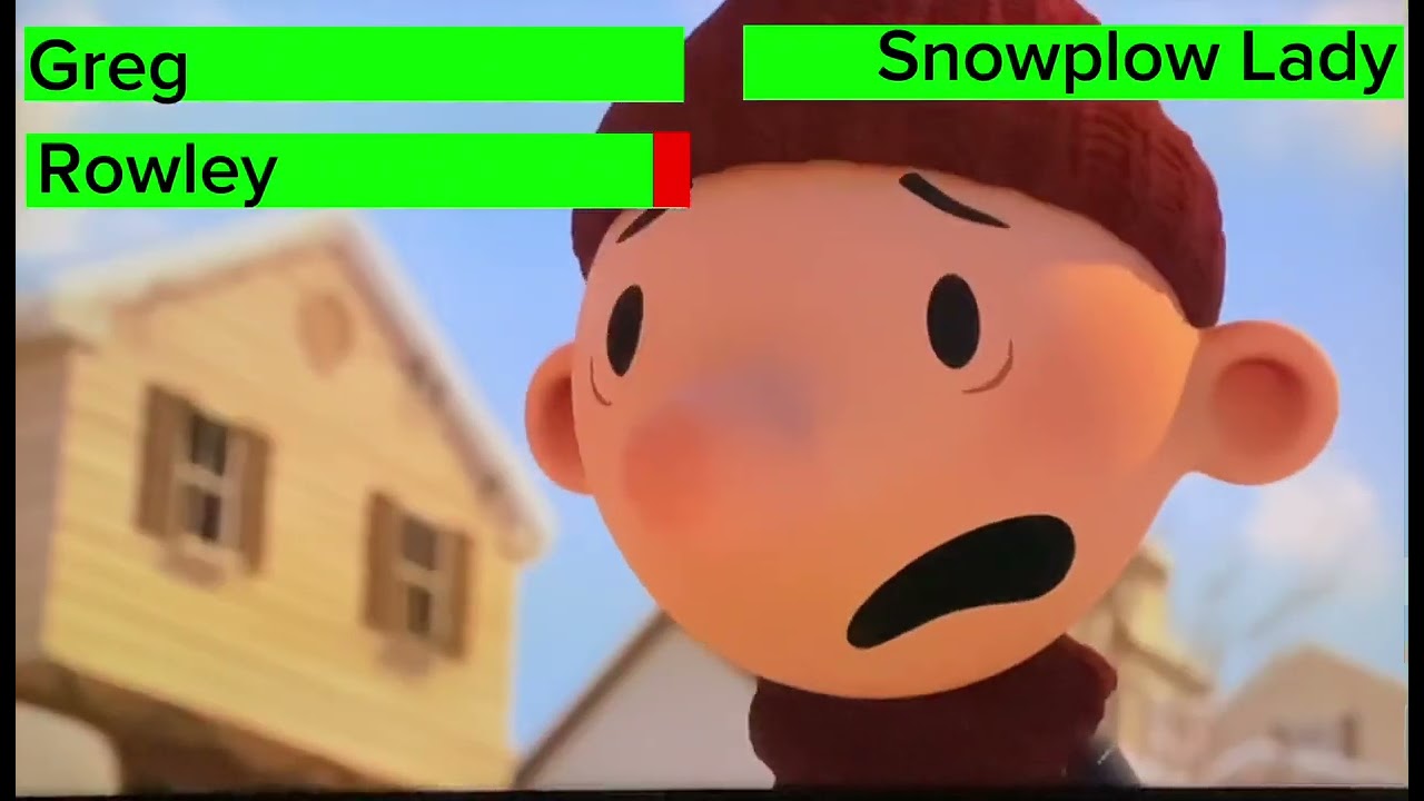 Diary Of A Wimpy Kid Christmas: Cabin Fever Snowball Scene With Healthbars | Part 1/2