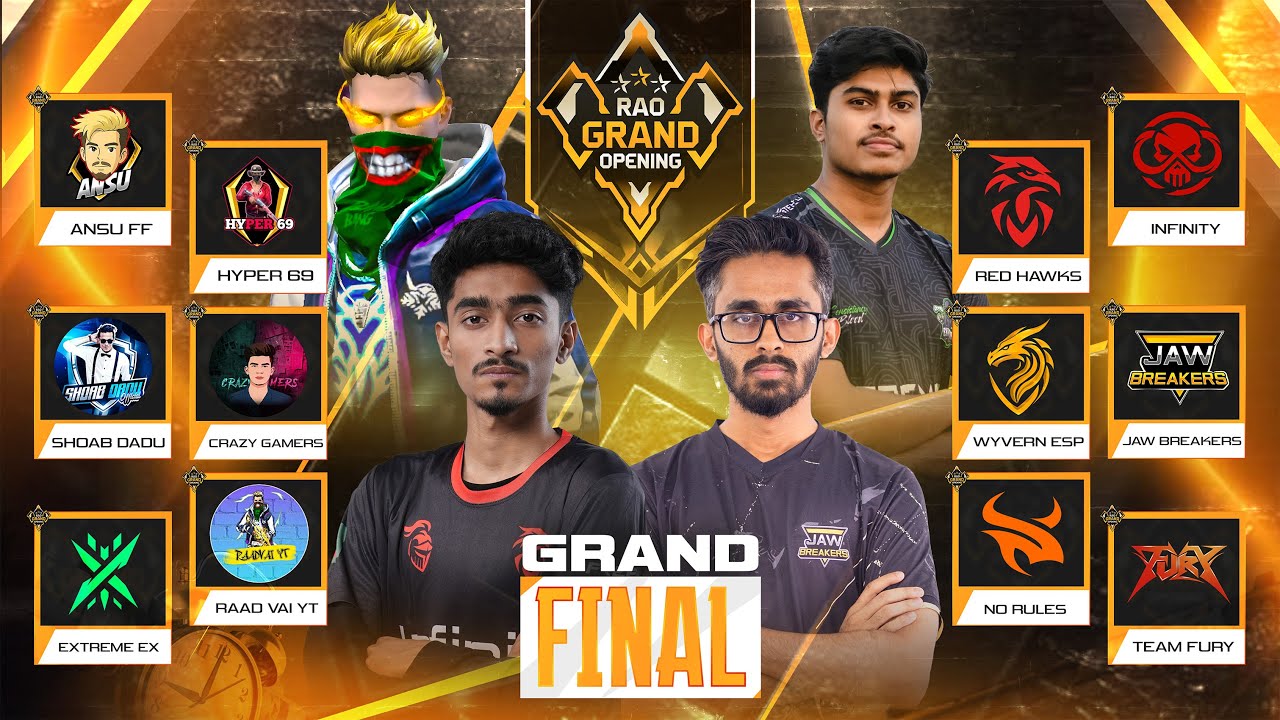 [🔴LIVE]RAO GRAND OPENNING| GRAND FINAL|WHERE ESPORTS DREAMS COME ALIVE|FT@raadvaiyt829@Flickerz7