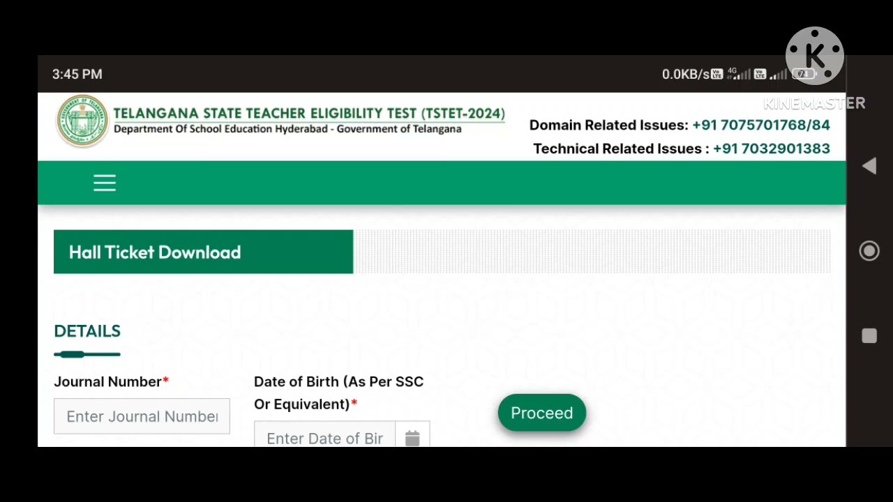 telangana tet admit card release 2024