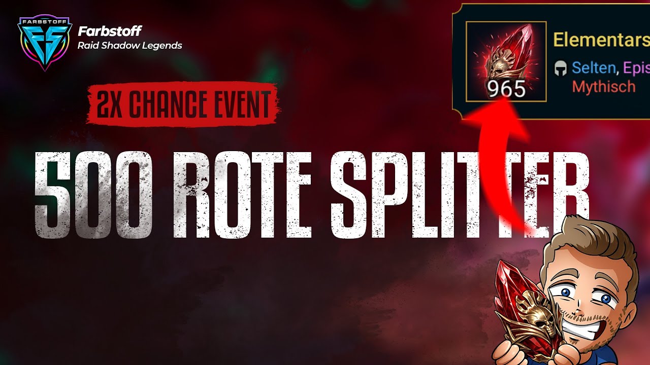 500 rote Splitter geöffnet – größter Pull bisher | Raid Shadow Legends