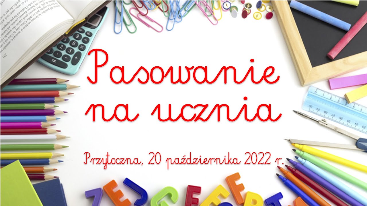 Pasowanie na ucznia pierwszoklasistów z SP Przytoczna - GOK Przytoczna
